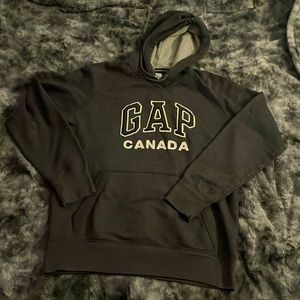 Dark grey Gap hoodie.